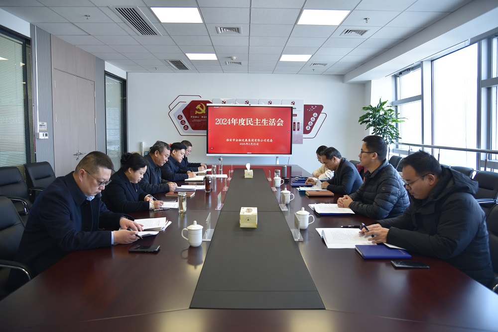 市金融发展集团党委召开2024年度民主生...